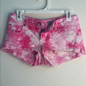 Tie dye shorts